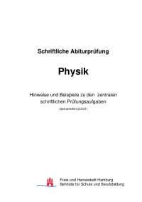 EPA-Operatoren für die Abiturprüfung im Fach Physik