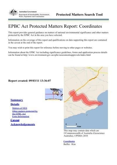 EPBC Act Protected Matters Report - Richard Noble and Company