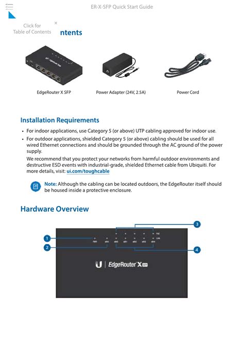 ER-X-SFP Quick Start Guide - Ubiquiti