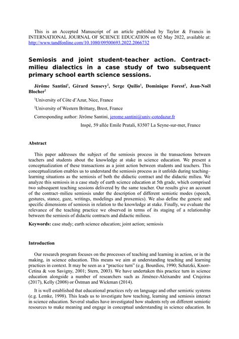 ERIC - EJ1358475 - Semiosis and Joint Student-Teacher Action.