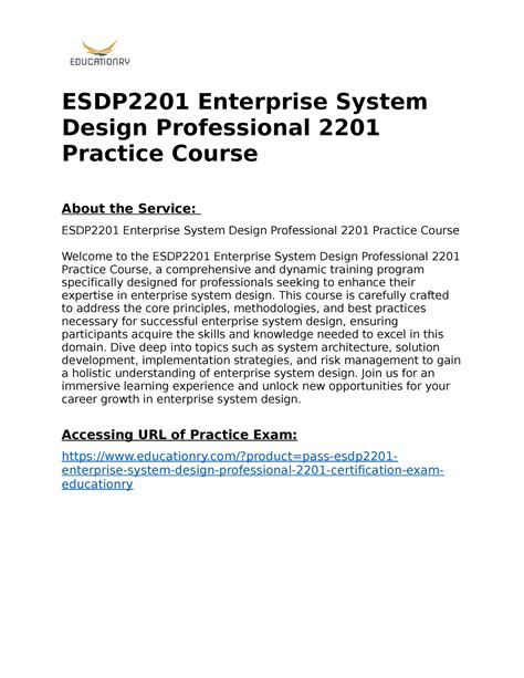 ESDP2201 Exam