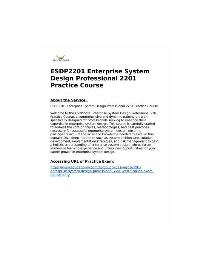 Advanced ESDP2201 Testing Engine