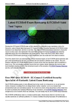 ESDP2201B Valid Test Bootcamp