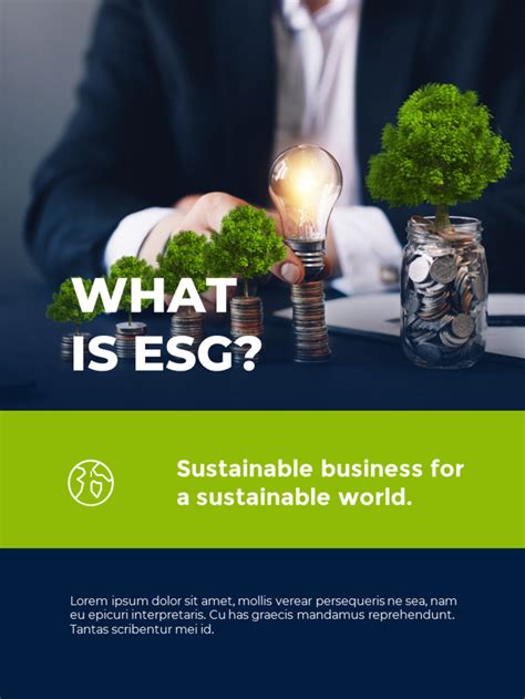 ESG Management Solution Business slides presentation