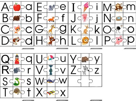 ESL Game Alphabet Puzzle