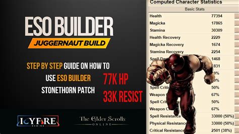 ESO ESO Builder Tutorial StepbyStep Guide X Men Juggernaut