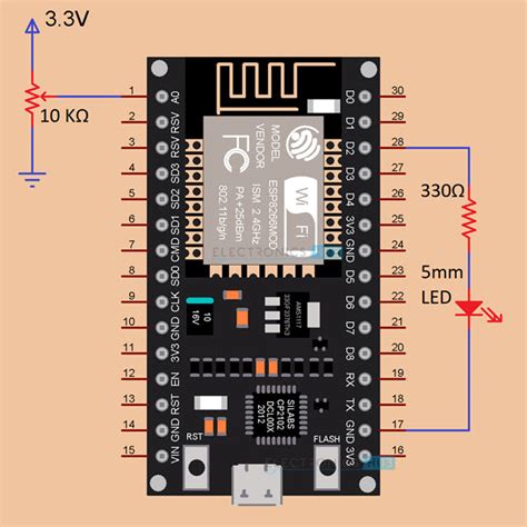 ESP8266 ADC Tutorial Read NodeMCU Analog Input