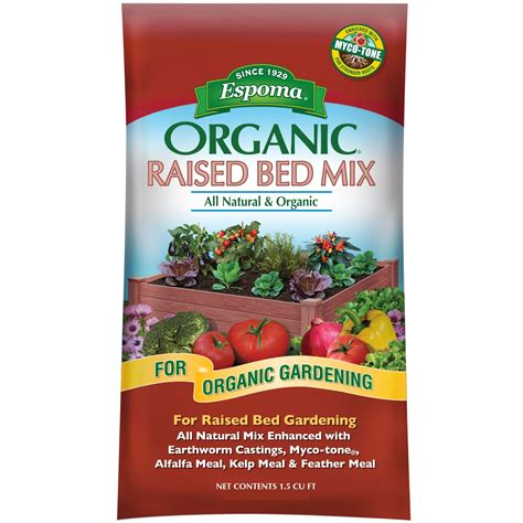 Espoma Organic Raised Bed Mix - All Natural and Organic Potting Soil ... - raincitystudios.com
