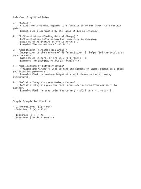 Essential Concepts and Applications of Calculus Explained - Course … - wintechmobiles.com