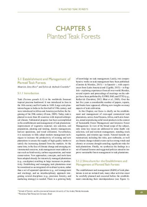 Establishment and Management of Planted Teak Forests - raincitystudios.com
