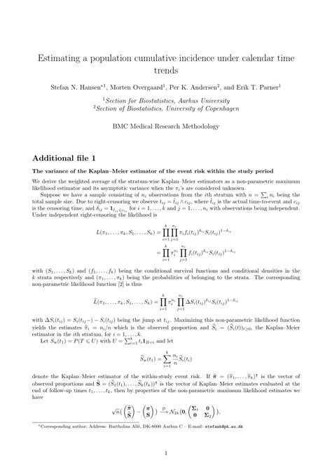 Estimating a population cumulative incidence under calendar ... - PubMed - wintechmobiles.com