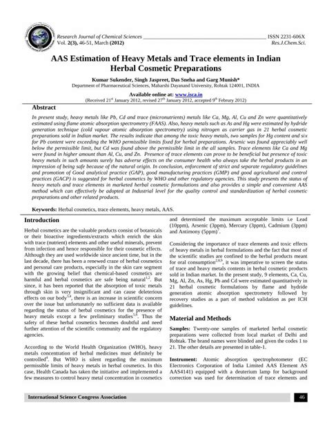 Estimation of traces of heavy metals in oils, fats and feedingstuffs - wintechmobiles.com