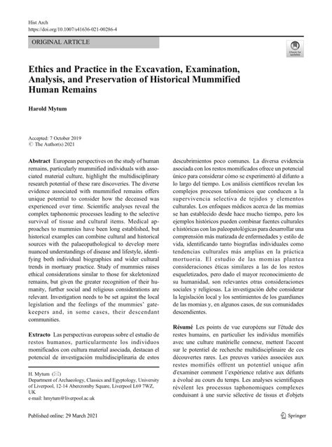 Ethics and Practice in the Excavation, Examination, … - wintechmobiles.com