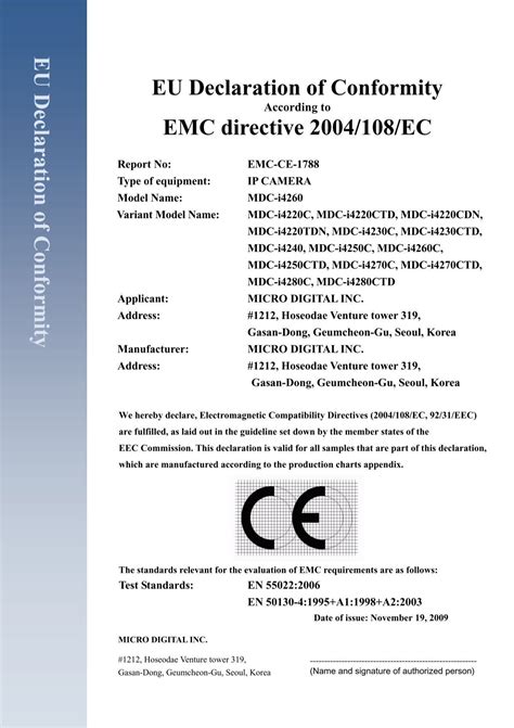 EU Declaration of Conformity EU Declaration of MICRODIGITAL!