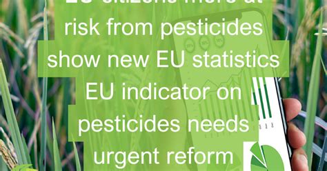 EU citizens more at risk from pesticides show new EU statistics