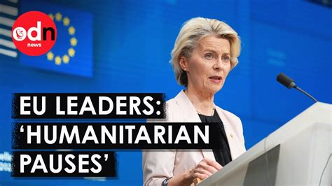 EU leaders call for humanitarian ‘pauses’ in Israel-Hamas war