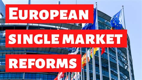 EU single market czar outlines key reforms