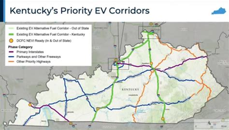 EV Charger Map Evolve KY