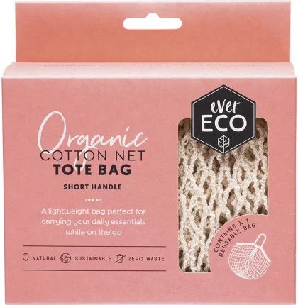 Ever Eco Tote Bag Organic Cotton Net Short Handle - raincitystudios.com