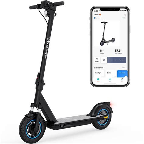 EVERCROSS EV10Z App-Enabled Electric Scooter, 10" Solid Tires …