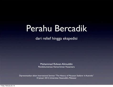 Evolusi Perahu Bercadik di Mandar | PDF - SlideShare - wintechmobiles.com