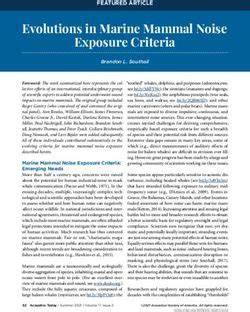 Evolutions in Marine Mammal Noise Exposure Criteria - raincitystudios.com