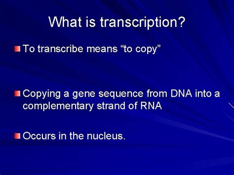 Examples of Transcription Standards - muktibox.com