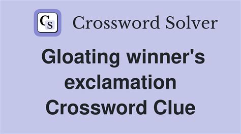 EXCLAMATION Crossword Clue & Synonyms