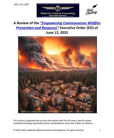 Executive Order Signals Breakthrough for Wildfire Prevention and ... - raincitystudios.com