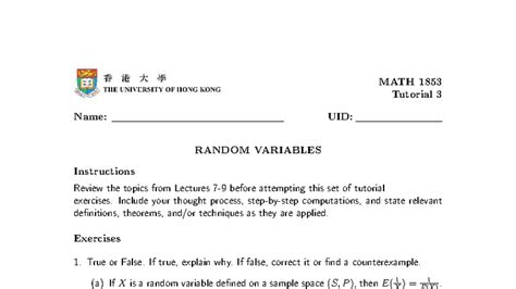 Exercises 03: Random Variables & Discrete Distributions Analysis - wintechmobiles.com