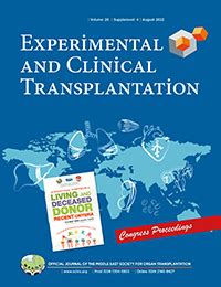 EXPERIMENTAL AND CLINICAL TRANSPLANTATION . 
