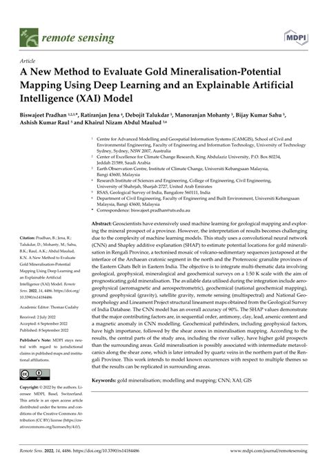 Explainable artificial intelligence models for mineral prospectivity ... - coolestguyplanet.net