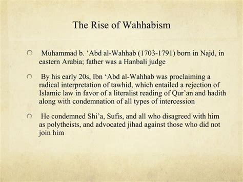Explaining Wahhabism - Easy Sociology - wintechmobiles.com