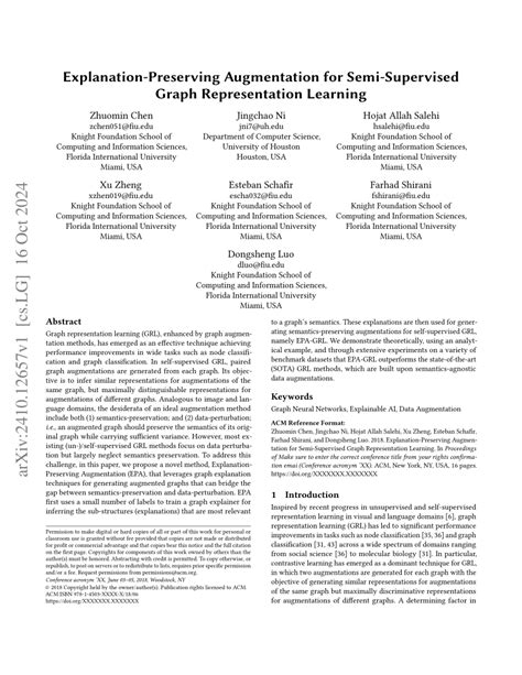 Explanation-Preserving Augmentation for Semi-Supervised Graph ... - coolestguyplanet.net