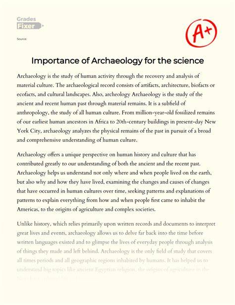 Explore 250+ Unique Archaeology Essay Topics for Students - raincitystudios.com