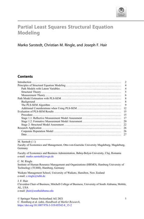 Exploring Partial Least Squares Structural Equation Modeling - wintechmobiles.com