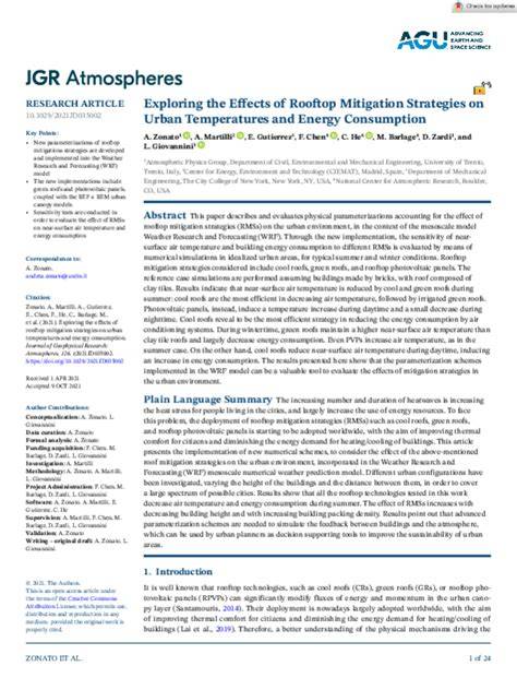 Exploring the Effects of Rooftop Mitigation Strategies … - raincitystudios.com