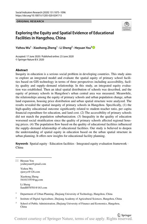 Exploring the Equity and Spatial Evidence of Educational Facilities in ... - wintechmobiles.com