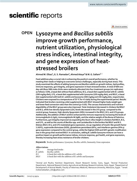 Exploring the Use of Bacillus Subtilis to Improve the Growth of ... - raincitystudios.com