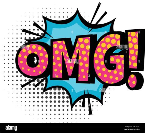 Explosive Omg Comic Book Style Speech Bubble Stock Vector ... - muktibox.com