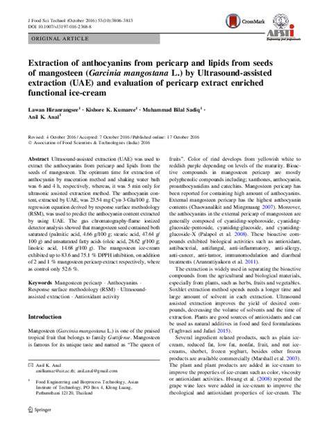 Extraction of anthocyanins from pericarp and lipids from seeds of ... - raincitystudios.com