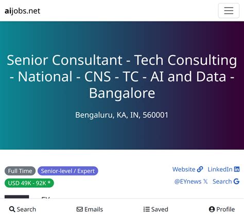 EY Senior Consultant - Tech Consulting - National - Microsoft ...