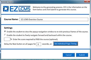 EZ LCMS The Affordable, EasyToUse Learning Management System (LMS) for creating and managing