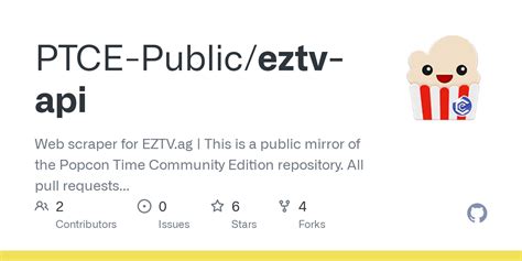 EZTV API · Issue #15 · AnthonyBloomer/ezflix · GitHub