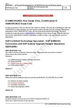 E_S4HCON2022 Valid Guide Files