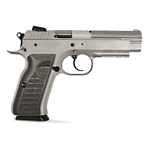 Eaa tanfoglio witness. For those who prefer a lighter pistol, the Tanfoglio Witness Polymer Compact is an excellent choice. With a shortened 3.6" barrel, it's ideal for concealed carry. Crafted in Italy by Tanfoglio's craftsmen, and imported by EAA. Windage-adjustable rear sight/dot front. Smooth DA/SA trigger. 