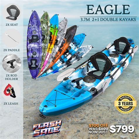 Eagle Tandem Kayak Double Fishing Kayaks - Kayaks2Fish