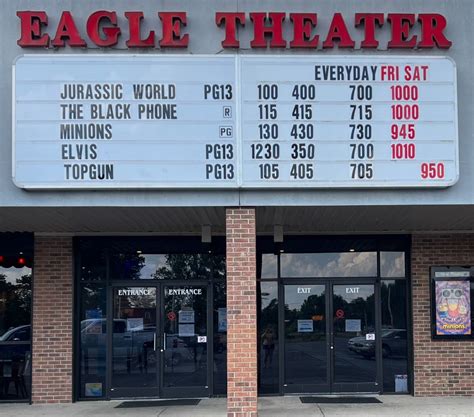 Eagle Theater - Online Ticketing and Movie Information. Clintonia Eagle. Loyalty Program my account . Home. movies . locations . theatre info. Gift Cards. more info . Current Location -> Clintonia Eagle. change location. ILLINOIS. Clintonia Eagle - Clinton, IL. Eagle Theater - Robinson - Robinson, IL. Streator Eagle 6 - Streator, IL • now ...