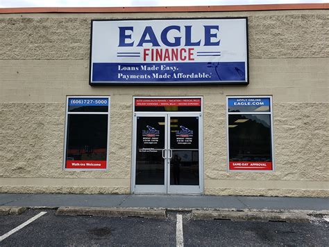 Eagle finance hazard ky. Eagle Finance. UNCLAIMED . This business is unclaimed. Owners who claim their business can update listing details, add photos, respond to reviews, and more. Claim this listing for free. UNCLAIMED . 1675 Flemingsburg Road Morehead, KY 40351 ... Morehead, KY 40351 (606) 462-1137 Visit Website ... 