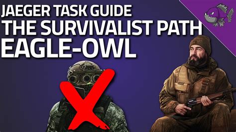 Eagle owl tarkov. The Survivalist Path - Wounded Beast is a Quest in Escape from Tarkov. Eliminate 3 Scavs while suffering from pain effect +5,800 EXP +1 Stress resistance skill level Jaeger Rep +0.02 65,000 Roubles 68,250 Roubles with Intelligence Center Level 1 74,750 Roubles with Intelligence Center Level 2 Unlocks purchase of Benelli M3 Super 90 dual-mode 12ga shotgun at Jaeger LL2 Dehydration and broken ... 